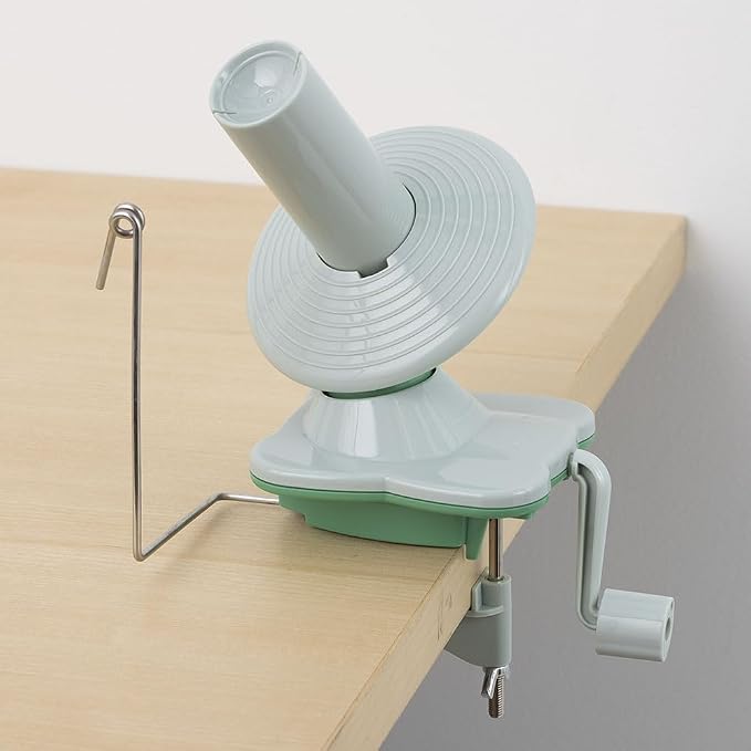 Knit Picks Yarn Ball Winder for Knitting and Crocheting (Green) | Manual ball winder that winds up to 100g or 3.5 ounces of yarn into a cake