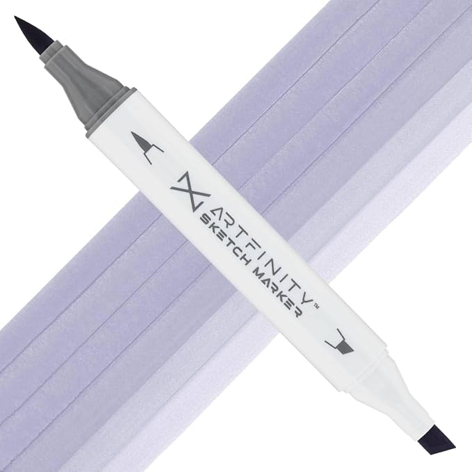 Artfinity Sketch Markers - Prune BV7-3, Vibrant, Professional, Dye-Based Alcohol Markers for Artists, Drawing, Travel, & More