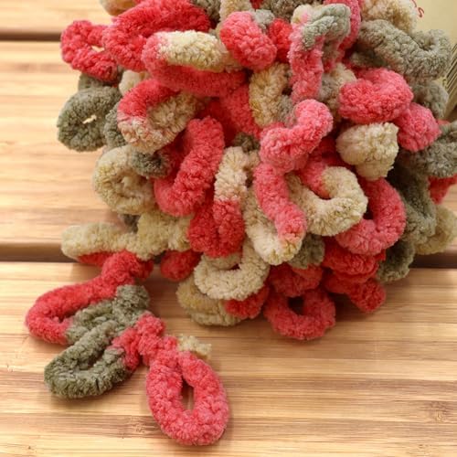 JubileeYarn Fun Finger Loops Yarn - 100g/Skein Jumbo Polyester - Janus - 1 Skein