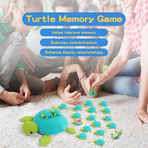 Crochet Kit for Beginners, 21 Pcs Turtles Crochet Animal Kit for Adults