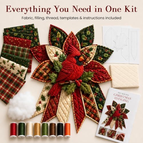 Daily Partner Quilted Christmas Door Hanging DIY Sewing Kit (D)