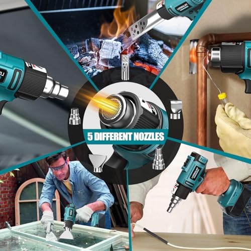 Cordless Heat Gun Compatible with Makita 18V Battery (Tool Only)