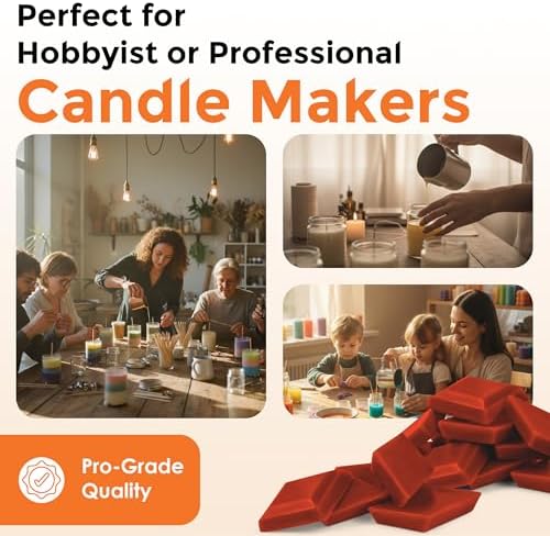 Orange Candle Dye Chips, Soy & Paraffin Candle Making, 50 Pack