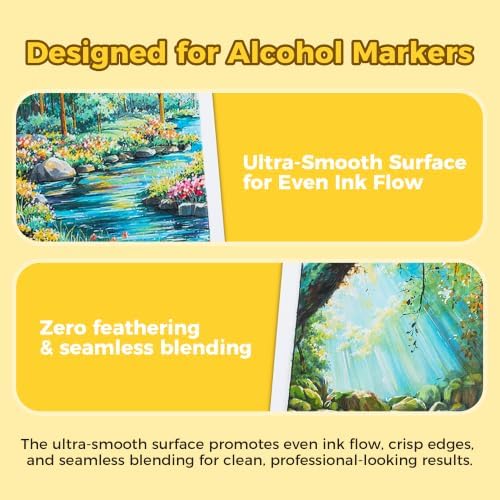 Ohuhu 5.5"x8.5" Marker Paper Pad Art Sketchbook for Drawing and Sketching