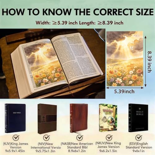 15PCS Bible Page Inserts for Women Christian Bookmarks & Bible Tip Ins Fantasy Bible Bookmarks Bible Journaling Supplies Bible Accessories for Women Church Gifts for Readers & Moms