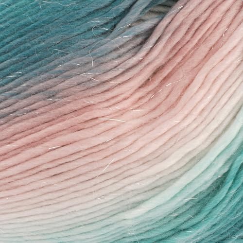 Loops & Threads Facets Yarn - Yarn for Knitting, Crochet, Weaving, and Arts & Crafts - Ocean Jasper, Acrylic, 3.5 oz