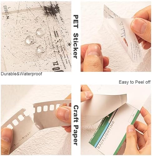 Doraking 94PCS Film Scrapbook Paper Packs for Journaling Supplies Planners
