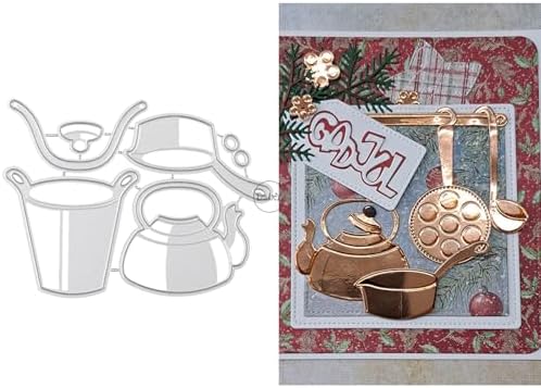 Kitchen Utensils Kettles Metal Cutting Dies for Card Making