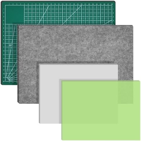 4 Pcs Leather Craft Pad Set, Cutting Mat & Sound Absorbing Pad