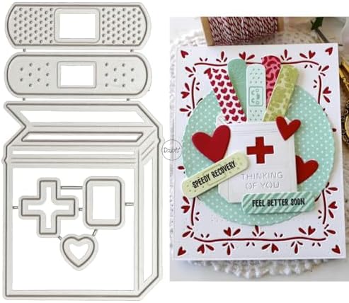Medicine Box Adhesive Bandage Metal Cutting Dies for Card Making