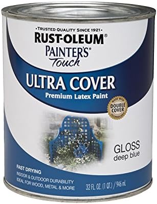 Rust-Oleum Painter's Touch Latex Brush-On Paint, Gloss Deep Blue