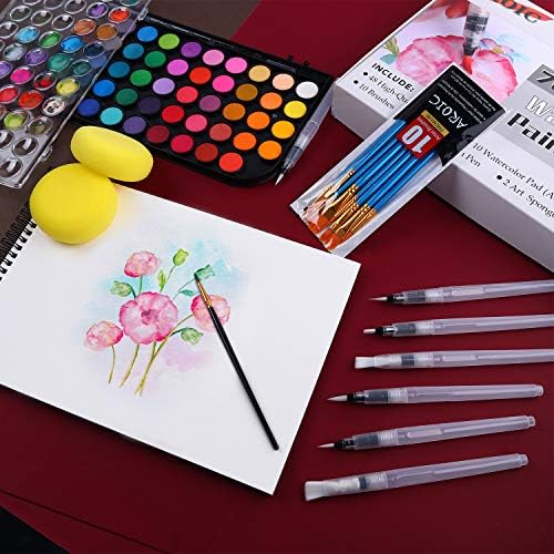 48 Colors Watercolor Paint Set for Adults and Beginners
