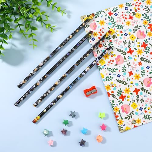 Hariendny 4 Pack Rhinestone Picker Tool Adhesive Resin Picker Pencil Nail Point Drill Pen Dotting Wax Pencil Gem Pick up Tools for Nail Art DIY with Pencil Sharpener