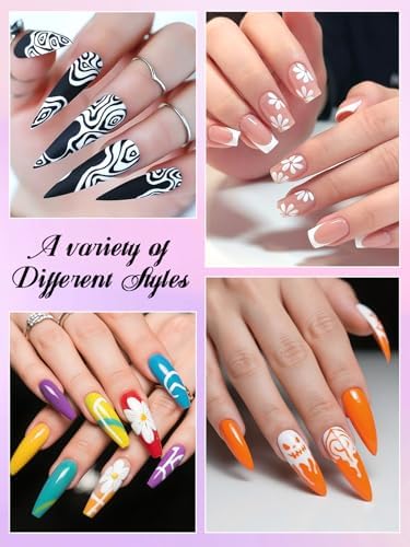 1 PCS White Nail Art Polish Pens Kalolary 0.5mm Nail Art Markers
