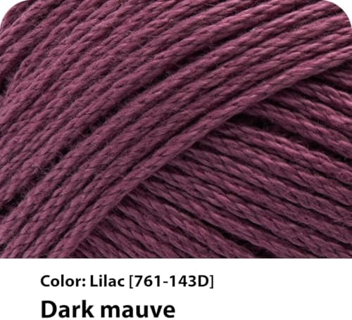 Lion Brand Yarn, 24/7 Cotton Yarn, Lilac, Purple, 3 Pack