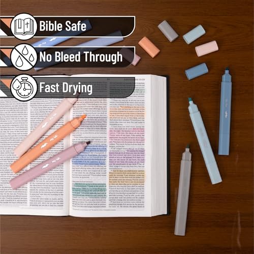 Mr. Pen- Aesthetic Bible Highlighters No Bleed Through Assorted Color, 8pcs