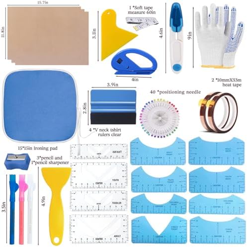 DNSGOOR Sublimation Shirts Tool Kits