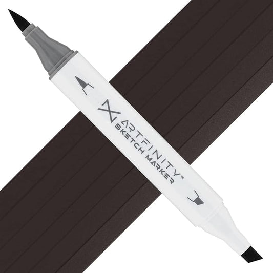 Artfinity Sketch Markers - Warm Gray 9 WG9, Vibrant, Professional, Dye-Based Alcohol Markers for Artists, Drawing, Travel, & More