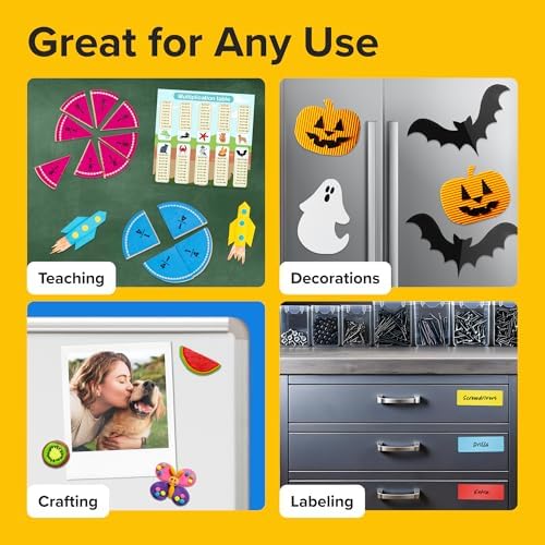 Super Sticky Magnetic Tape for DIY & Crafts, 10ft x 1in (3m x 2.5cm)