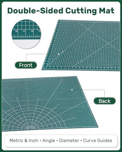 Self Healing Cutting Mat, 35" x 23", Double-Sided Rotary Cutting Mat for Sewing, Quilting, Scrapbooking & Craft, Large Craft Cutting Board for Hobby Use(A1)