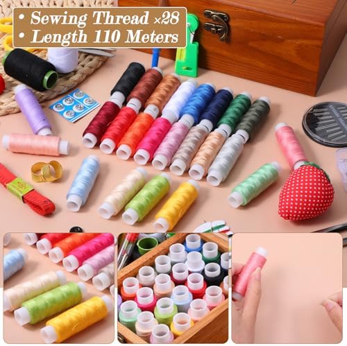 MySHUCE 196 Pcs Basic Sewing Kit Sewing Accessories and Supplies