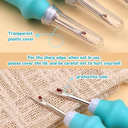 Seam Ripper, 5 PCS Green Seam Rippers for Sewing, Stitch Remover Tool