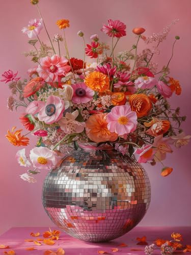 Dugsmgd Flowers Diamond Art Kits for Adults, Diamond Painting Kits 12X16 in