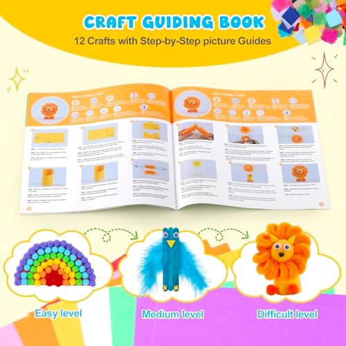 Zefy 3200+ Pcs Arts and Crafts Supplies for Kids, All in One Craft Kits