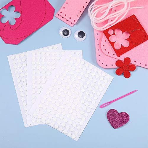 Zonon 3000 Pcs Double Sided Adhesive Dots Clear Glue Point Tape Stickers Balloon Glue Round Mini No Traces Adhesive Sticker Dot Sticker for Classroom Decor Craft DIY Office (0.24 Inch/ 6 mm)