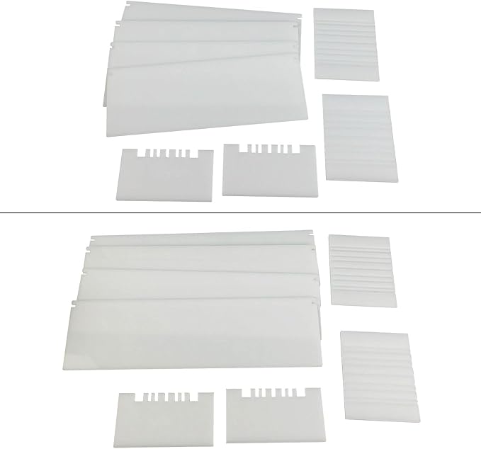 Silicone Loaf Soap Mold Dividers Plastic Partition Clapboard Rectangular White DIY Handmade Swirling Making Tools Silicone Mold
