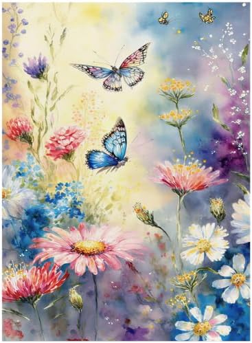 WUDWL Flower Diamond Art Kits for Adult Diamond Painting Kits for Adults