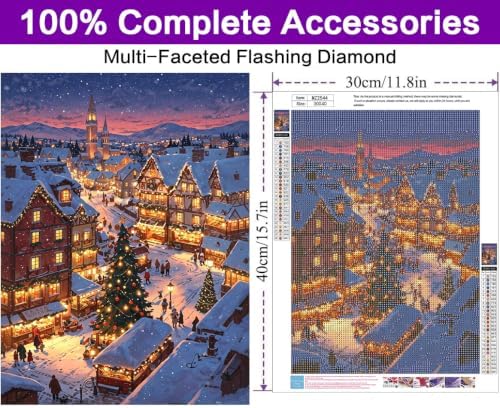 Christmas Diamond Art Kits for Adults, Diamond Art Painting Kits for Adults