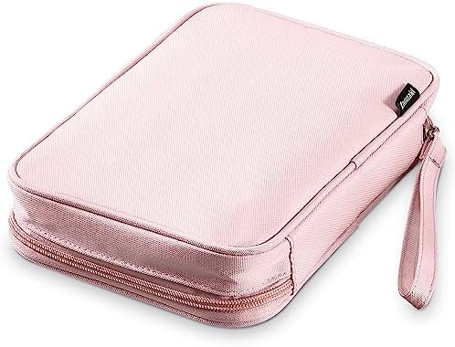 Zannaki Big Capacity Storage Pouch Marker Pen Pencil Case Simple Stationery Bag Box Art Tool & Sketch Storage Boxes for Bullet Journal Middle High School Office College Student Girl Women Adult Teen
