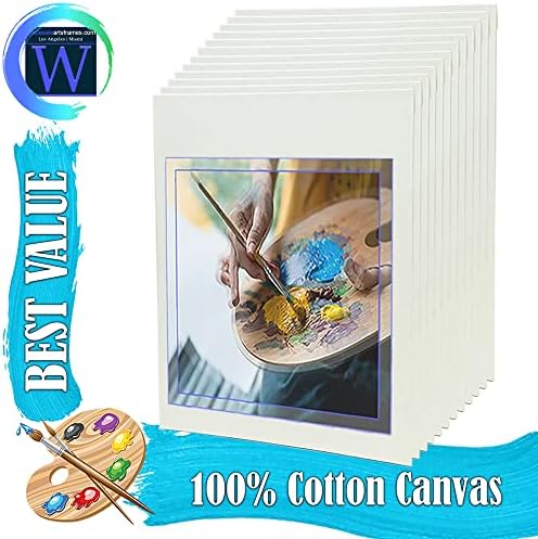 18x24 White Canvas Boards for Painting Bulk 5 Pack.Paint Canvases for Painting Art.Artist Blank Canvases for Painting 18x24 Canvas Panels.Quality Acid Free Primed Canvas Boards for Acrylic,Oil etc