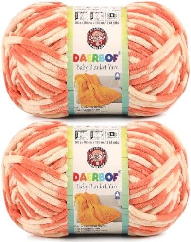 6 Super Bulky Blanket Yarn for Crocheting - Chunky Chenille Variegated Yarn
