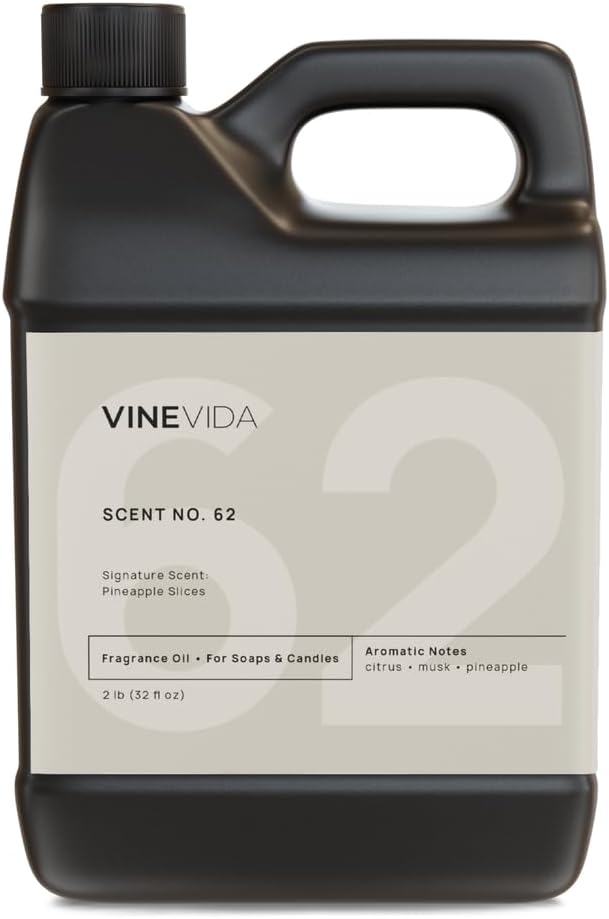 VINEVIDA [32oz] Pineapple Slices Fragrance Oil for Candle Making - Made in USA Scents for Soap Making - Natural Candle Fragrance Oil