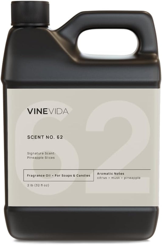 VINEVIDA [32oz] Pineapple Slices Fragrance Oil for Candle Making - Made in USA Scents for Soap Making - Natural Candle Fragrance Oil