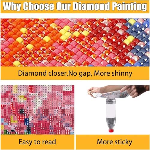 RYMILIE Diamond Art Kits for Adults Vintage Flowers and Books 12x16inch | 5D Stress Relief Diamond Painting Kit for Beginners, DIY Full Square Gem Art Crafts for Home Wall Decor Gift