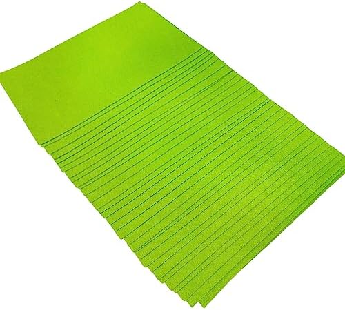 Jtnohx Self Adhesive Felt Sheets Adhesive Backed Felt Fabric Green 4"x8"