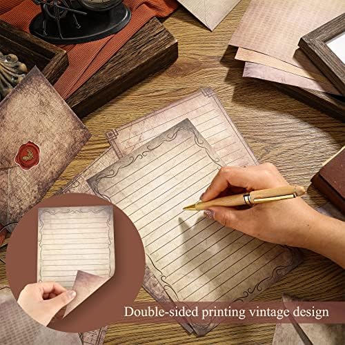 TaoBary 160 Pcs Vintage Antique Stationery Paper and Envelopes Set