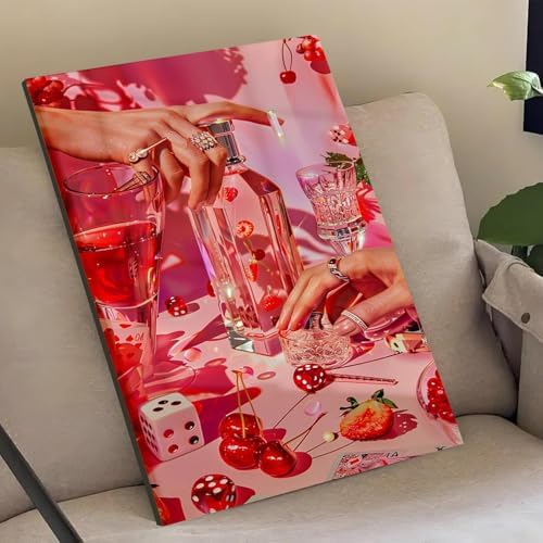 Cocktail Dice Diamond Art Kits for Adults Diamond Painting Kits 12X16 inch