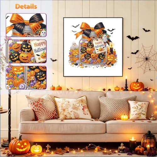 Halloween Diamond Art Kits for Adults Special Shape Diamond Painting