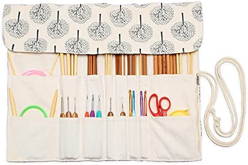 Teamoy Knitting Needle Crochet Hook Case Organizer Holder(up to 14"), Tree