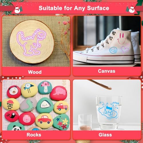 YITHINC 28 Outline Markers Metallic Glitter Pes, Gift for Kids Teen Girls