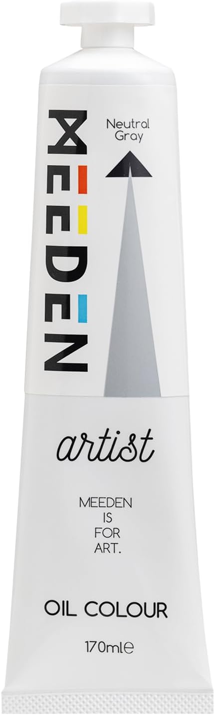 MEEDEN Artist Grade Oil Paint: Neutral Gray - 170ml/5.7oz Tube | Professional Art Paints and Supplies for Canvas Painting