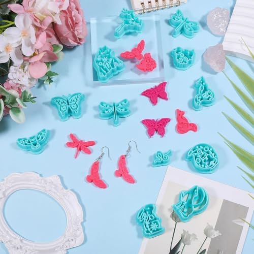 ORIGACH 12 Pcs Forest Animals Polymer Clay Cutters Set