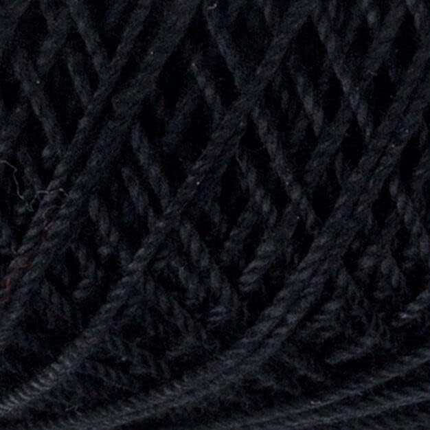 Red Heart Classic Size 10 Cotton Crochet Thread, Black, Single