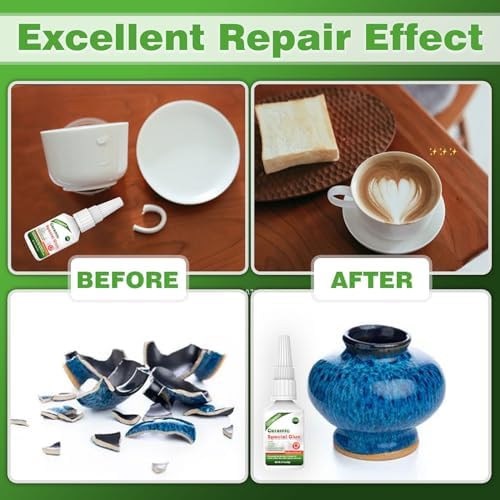 20g Ceramic Glue, Instant Ceramic Super Glue for Porcelain & Pottery