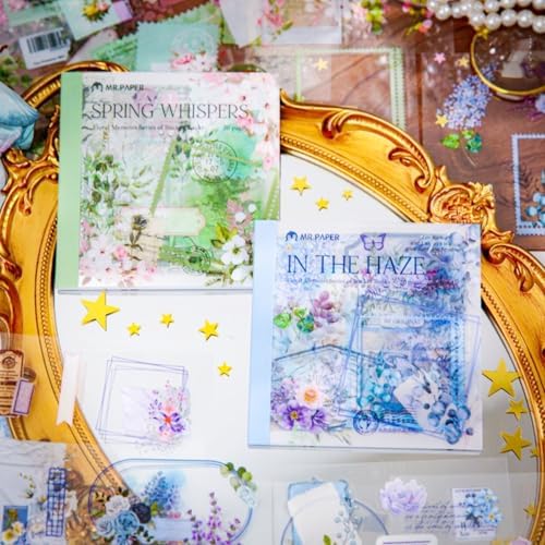 Vintage Aesthetic Sticker Book, 200+ Pre-Cut Scrapbook Stickers