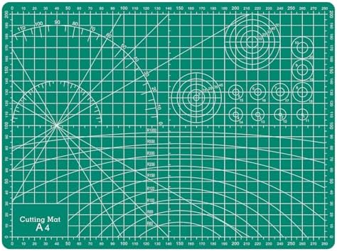 Self Healing Cutting Mat,12in x 9in Sewing Mat for Craft Small Rotary Cutting Board Double Sided 3MM Thickened Sewing Measuring Board for Quilting Craft Hobby Fabric Precision Modeling Projects(A4)